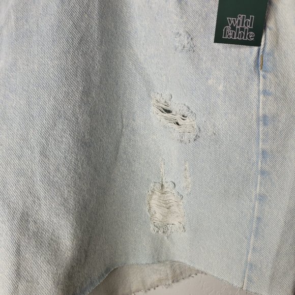 Wild Fable Plus Size Super High Rise Cut Off Shorts - Picture 8 of 8